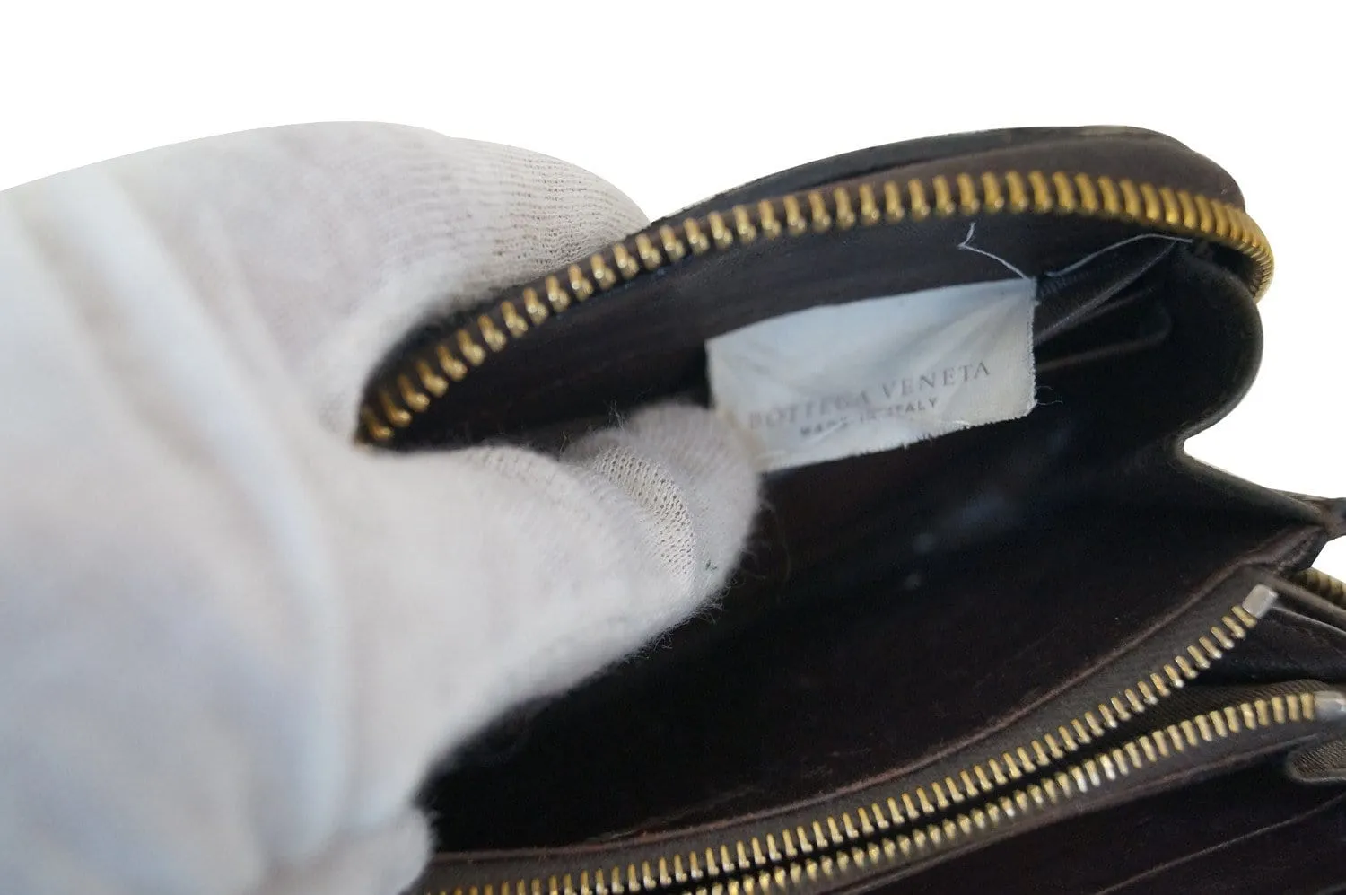 BOTTEGA VENETA Intrecciato Woven Leather Zip Around Wallet - Sale