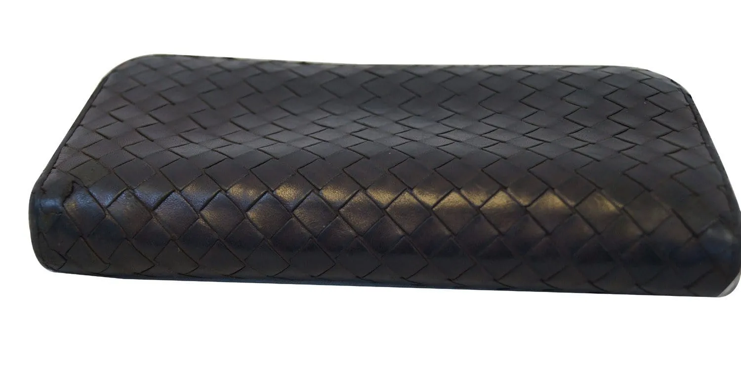 BOTTEGA VENETA Intrecciato Woven Leather Zip Around Wallet - Sale