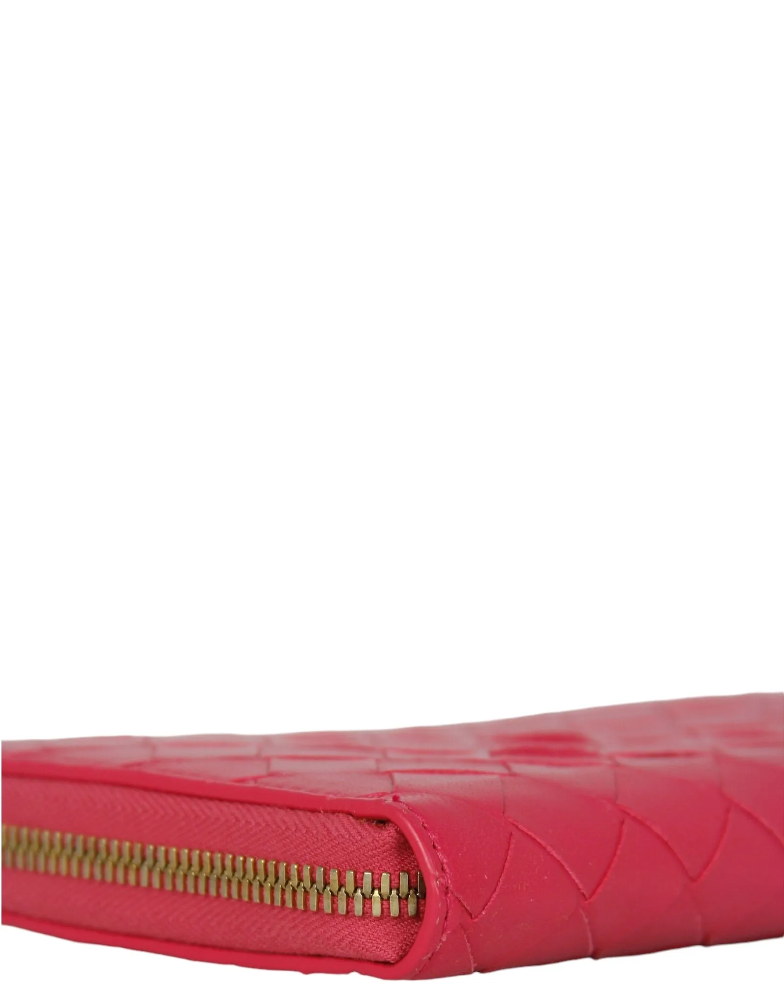 Bottega Veneta Pink Intrecciato Wallet