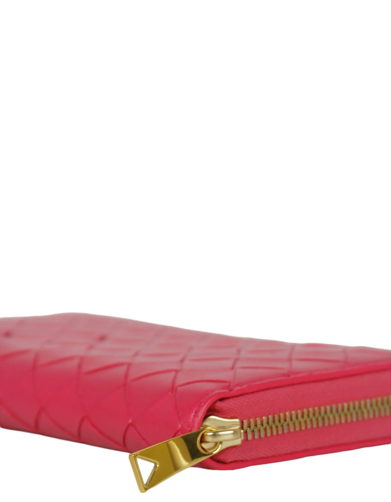 Bottega Veneta Pink Intrecciato Wallet