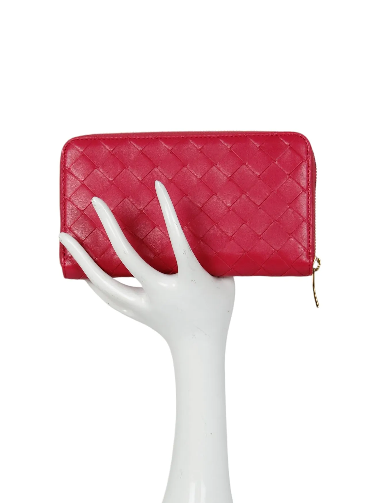 Bottega Veneta Pink Intrecciato Wallet