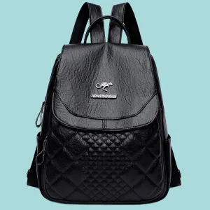 BP748 - Retro Soft Leather Casual Backpack