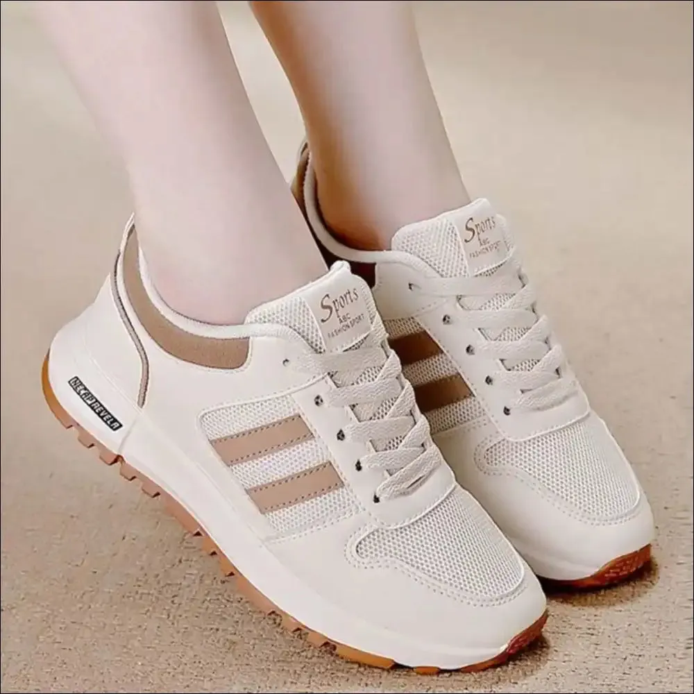 Breathable Mesh Contrast Athletic Shoes