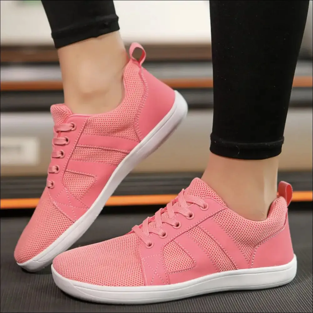 Breathable Mesh Round Toe Athletic Sneakers