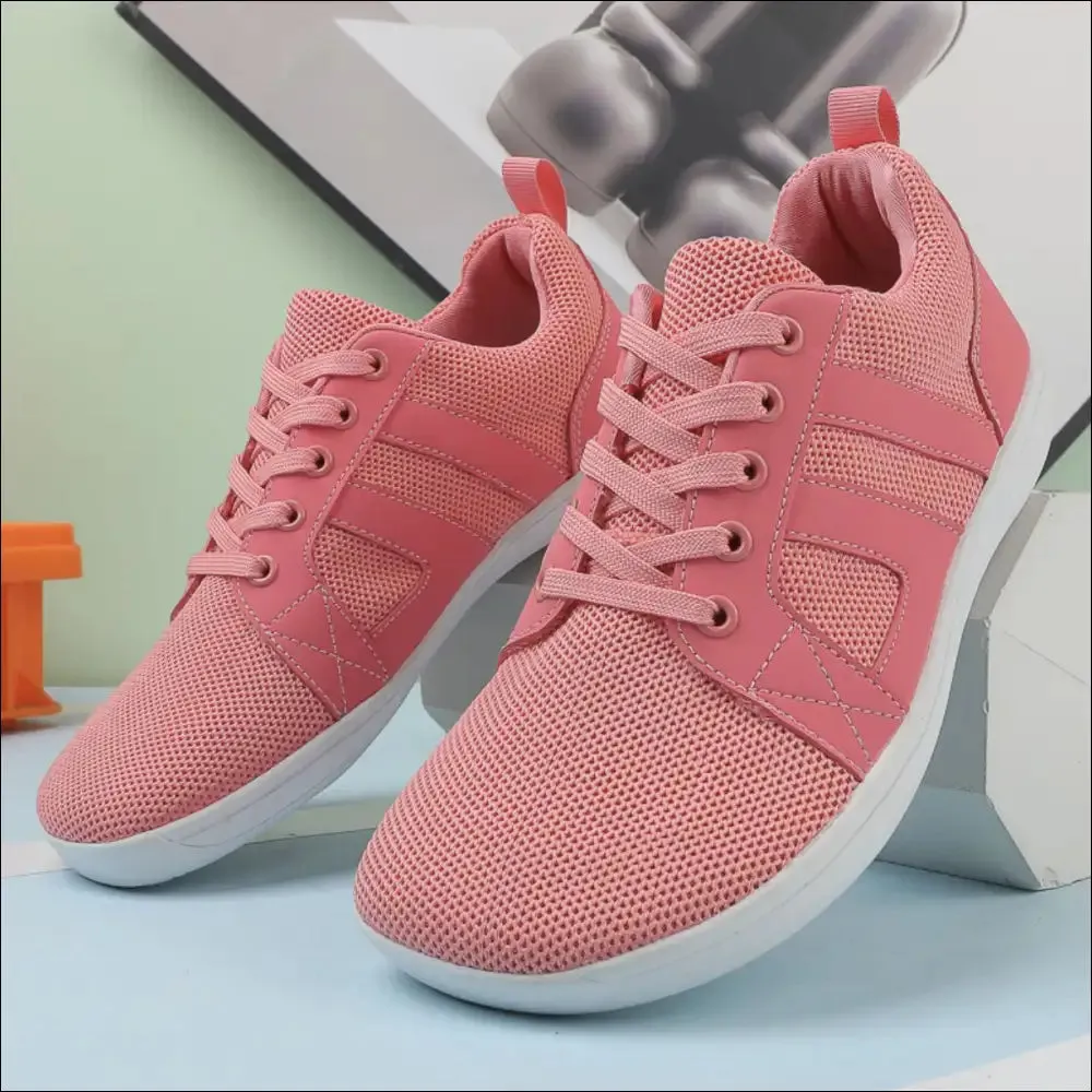 Breathable Mesh Round Toe Athletic Sneakers