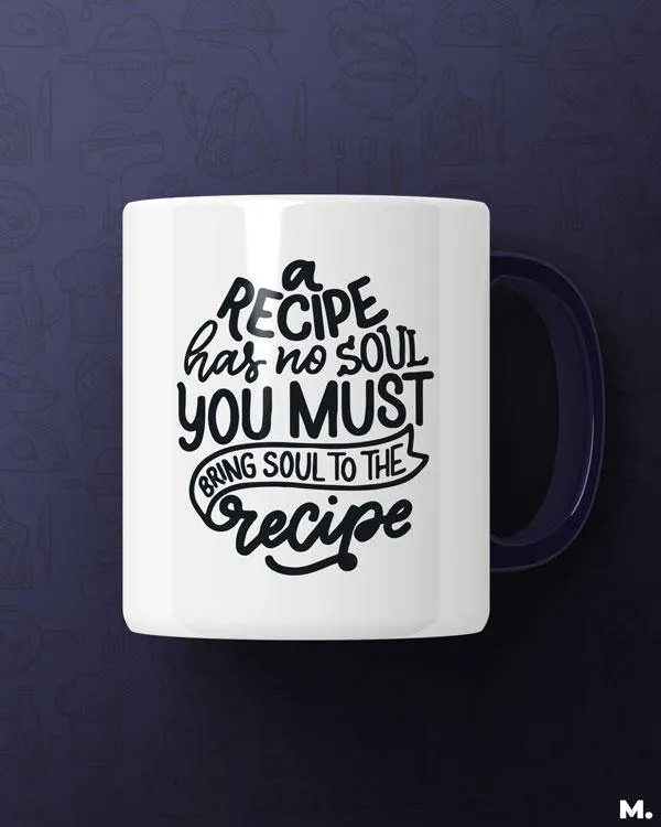 Bring soul to the recipe printed mugs