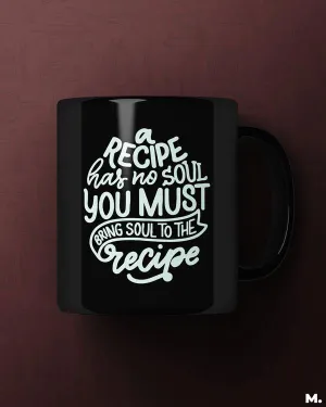 Bring soul to the recipe printed mugs