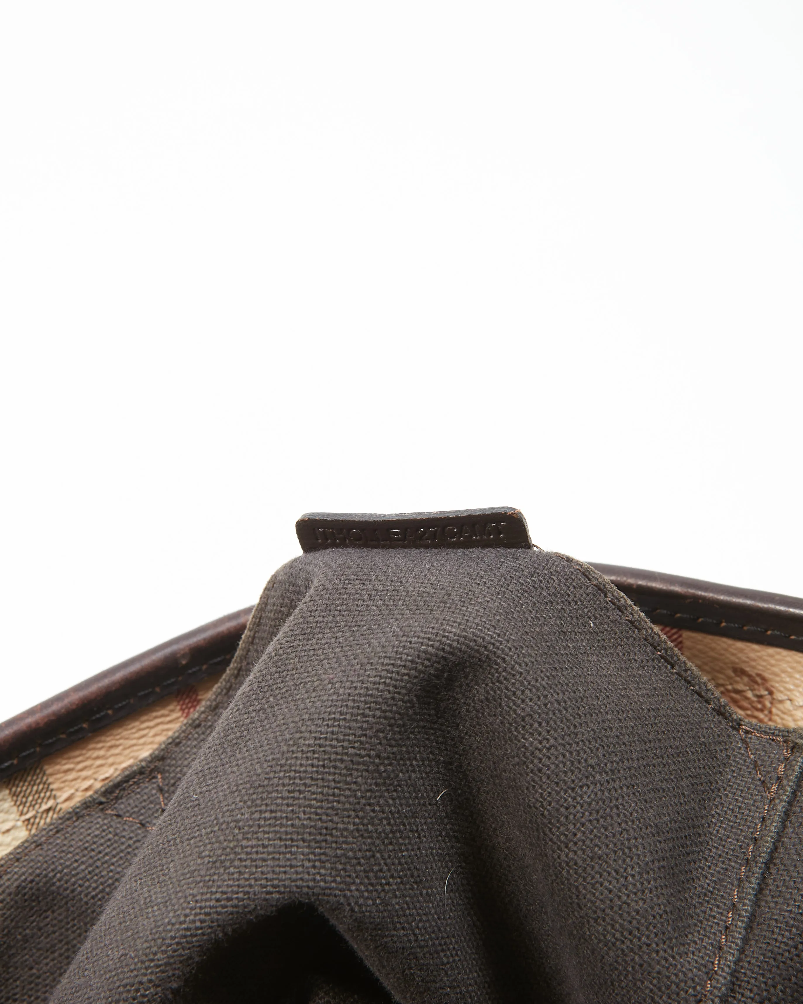 Burberry Beige Nova Check Coated Canvas Zip Tote Bag