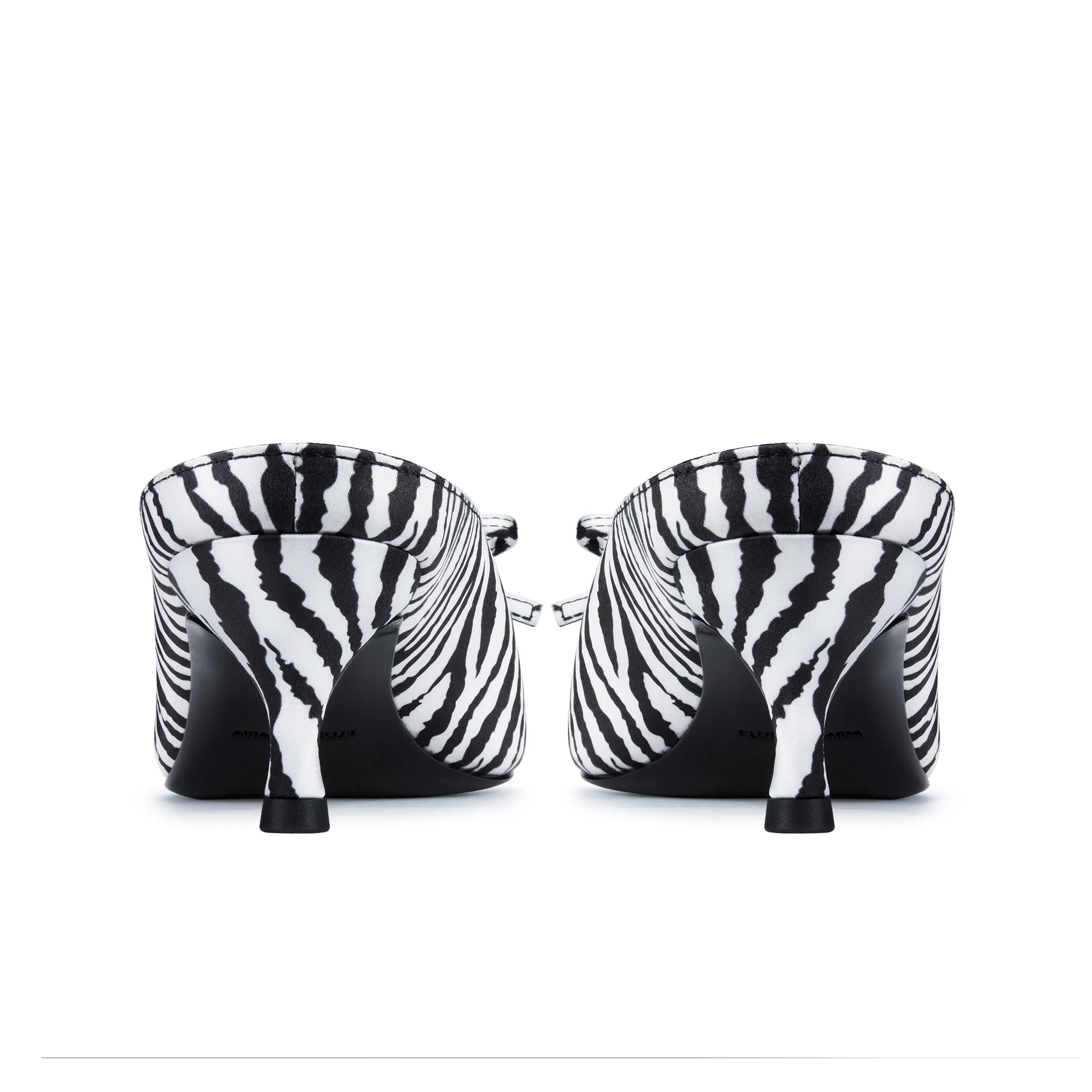 Camille Zebra Kitten Heeled Mule