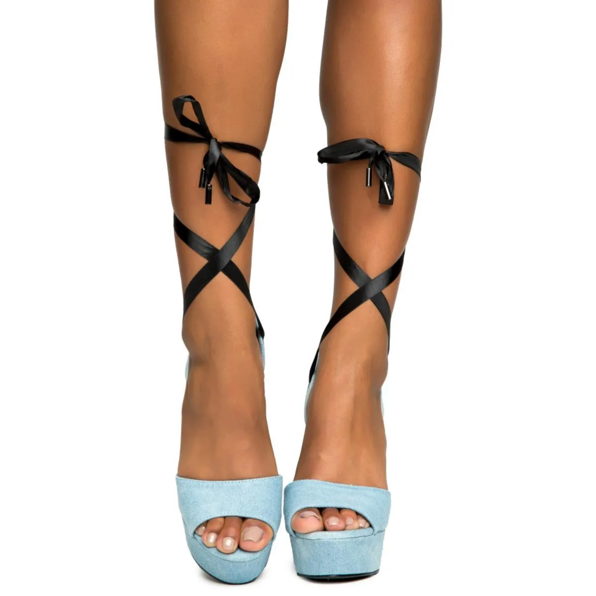 Cape Robbin Joe-8 Denim High Heels Denim