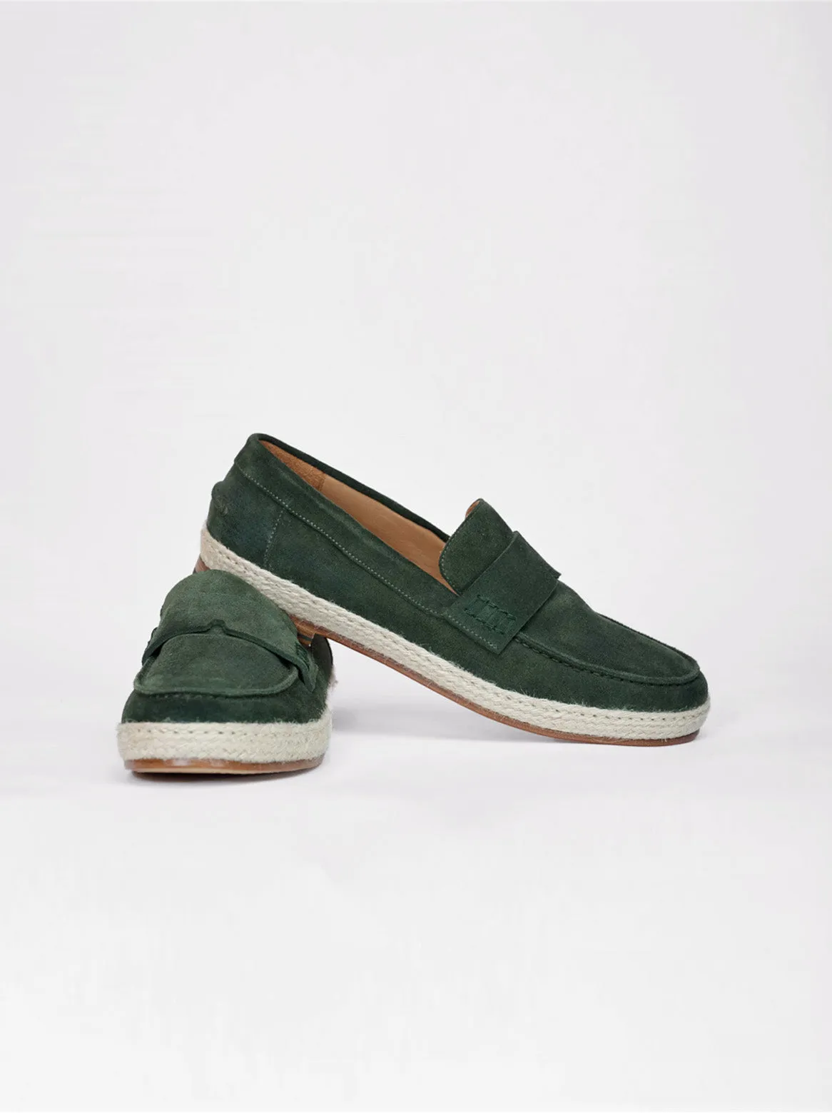 Capri Espadrilles in forest green