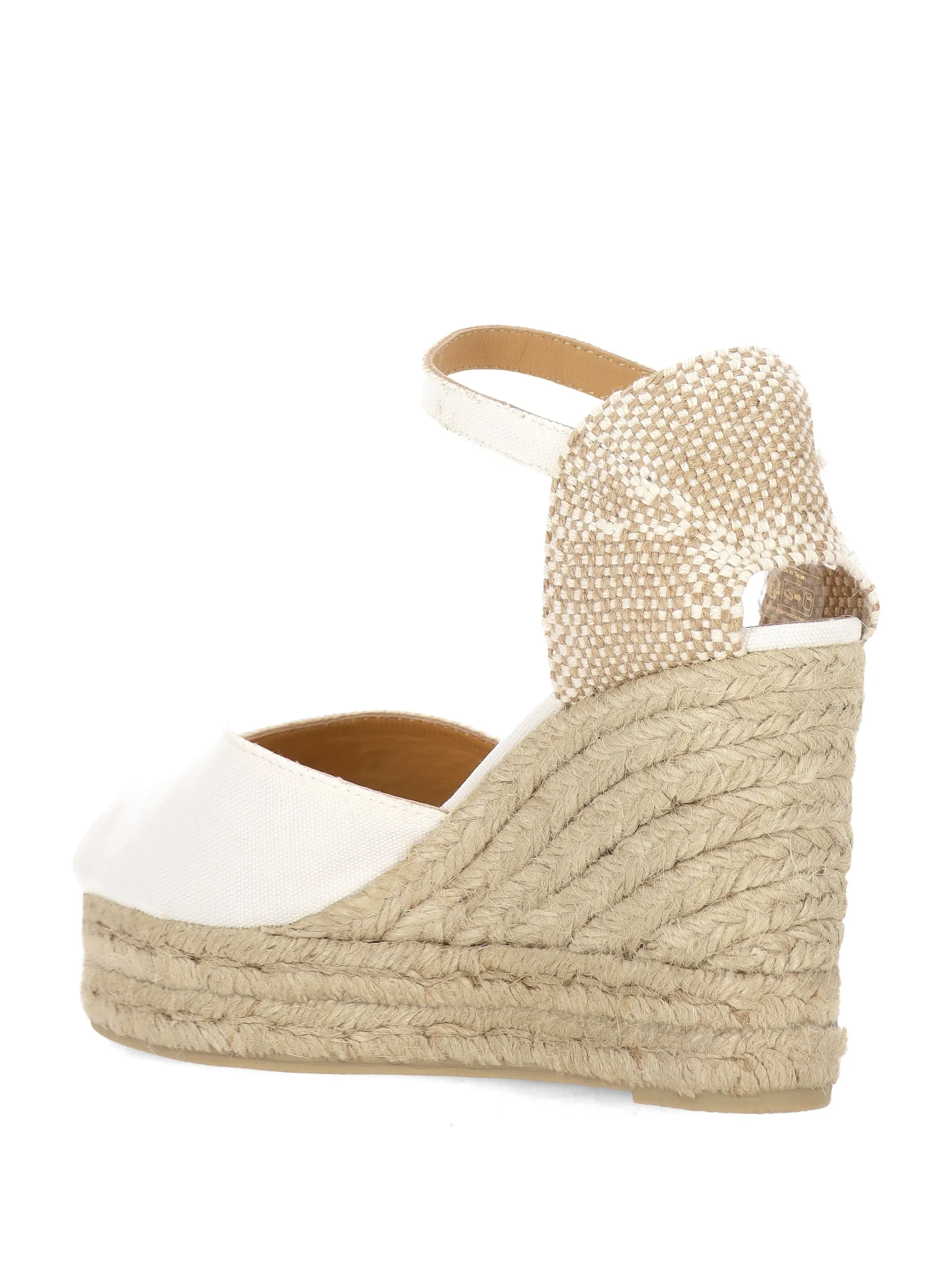 Castaner White Wedge Espadrilles