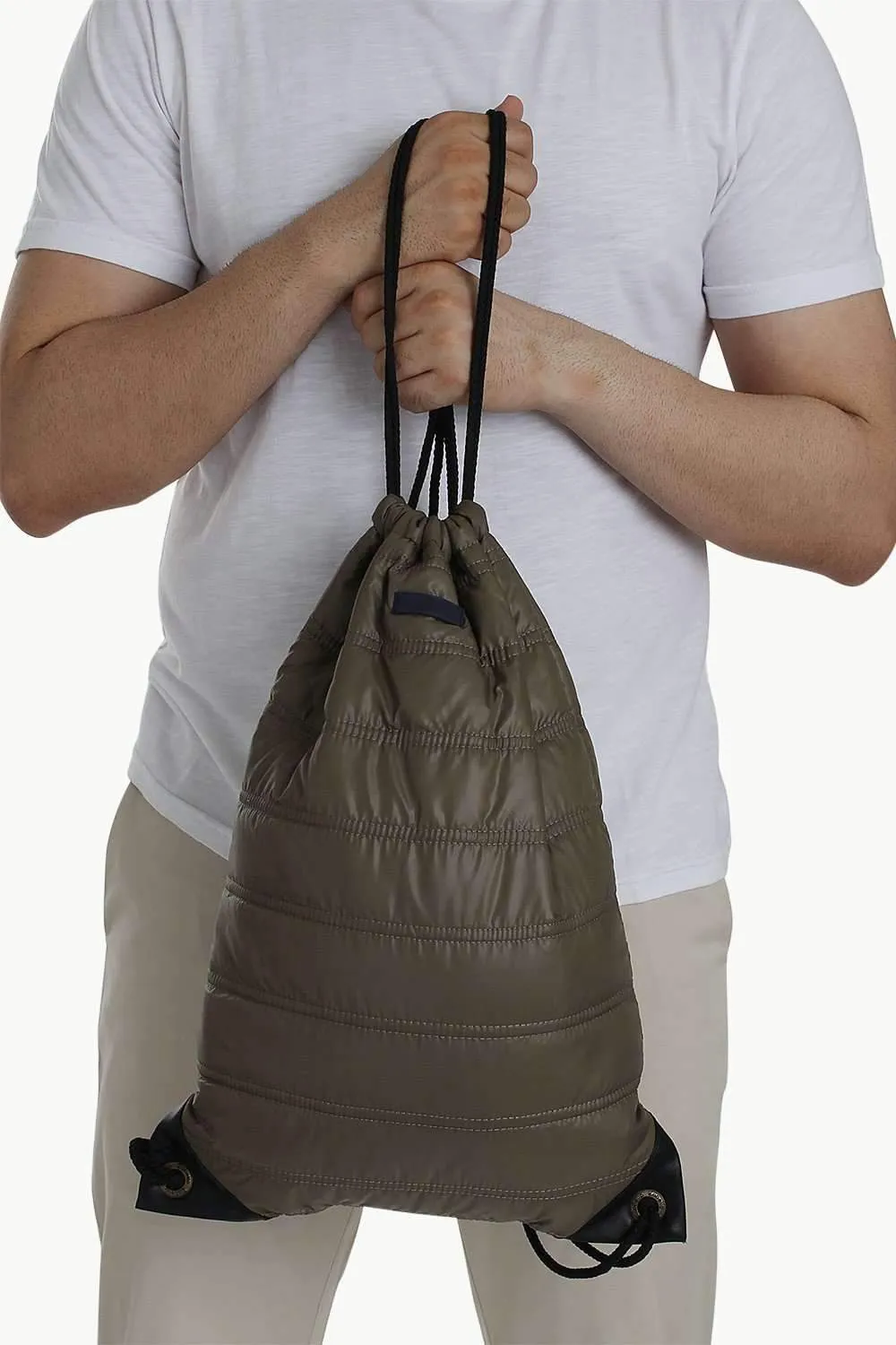 Casual Polyester Punk Bag With Strings