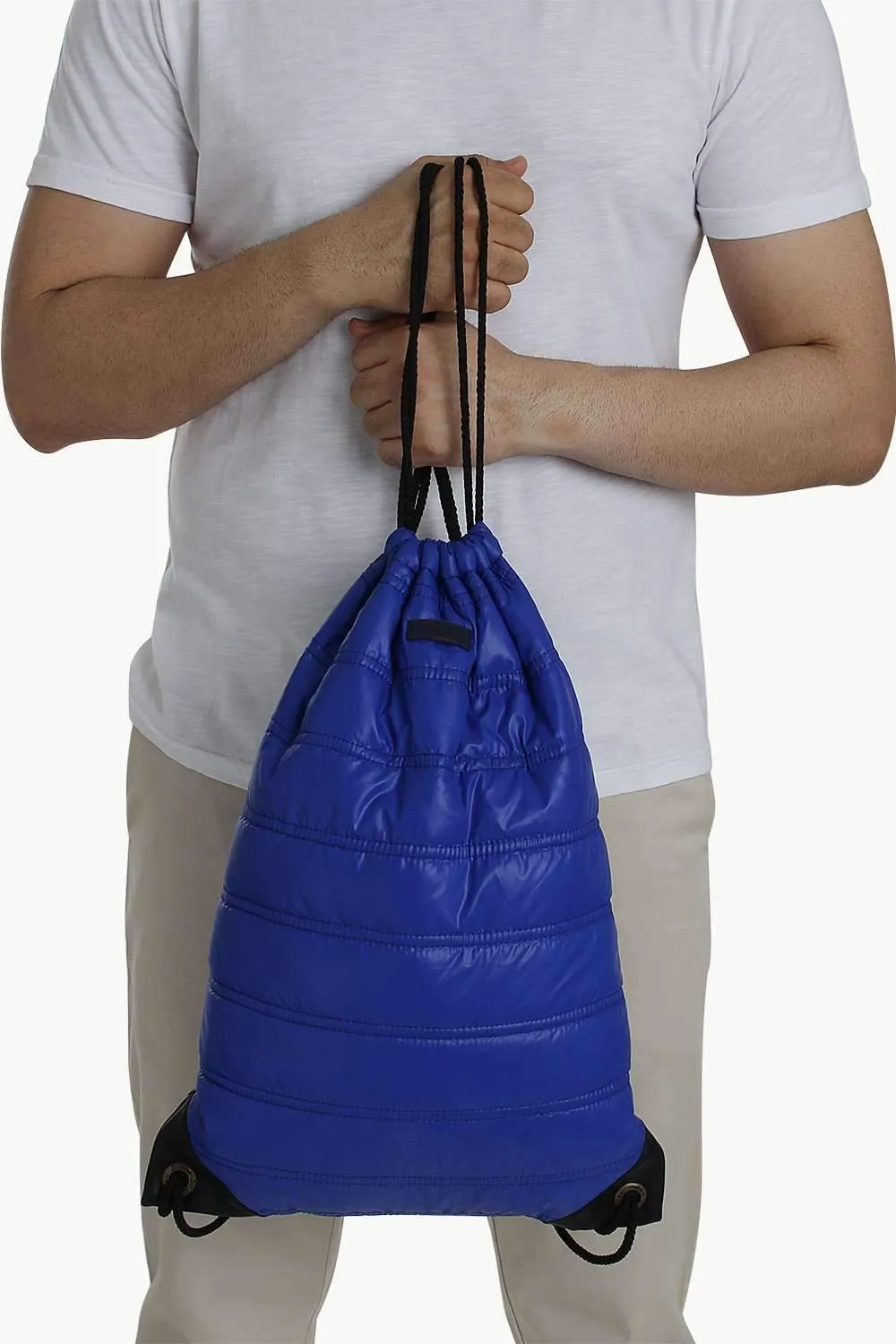 Casual Polyester Punk Bag With Strings