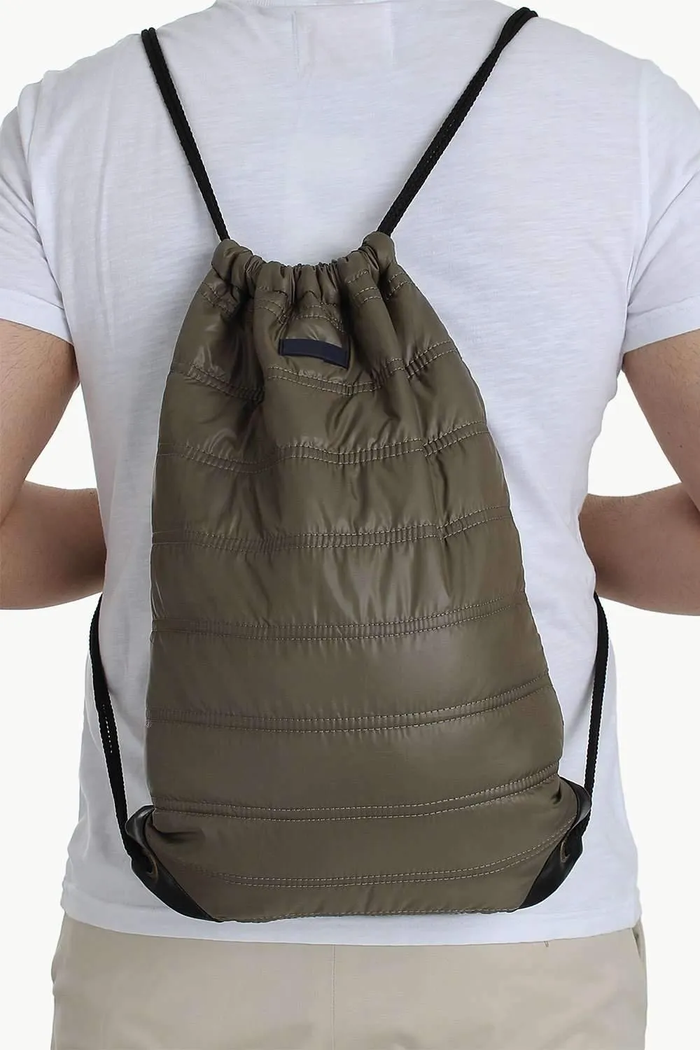 Casual Polyester Punk Bag With Strings