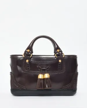 Celine Vintage Dark Brown Leather Boogie Bag