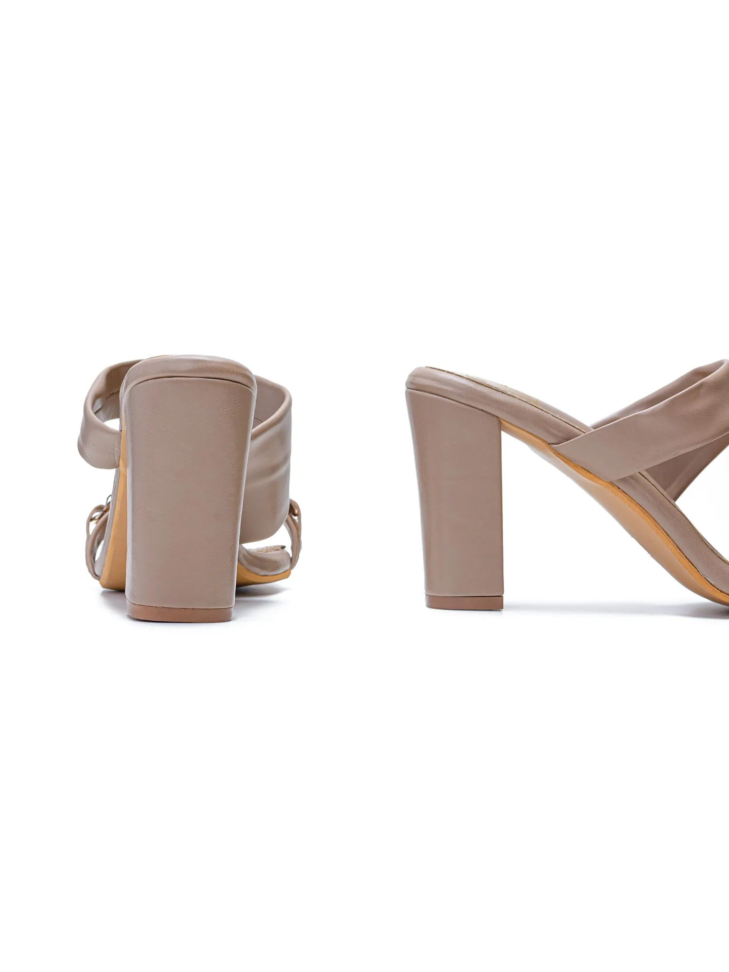 Chain Goddess Heels - Brown
