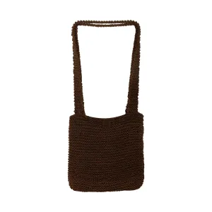 Chanel Brown Braided Shoulder Tote