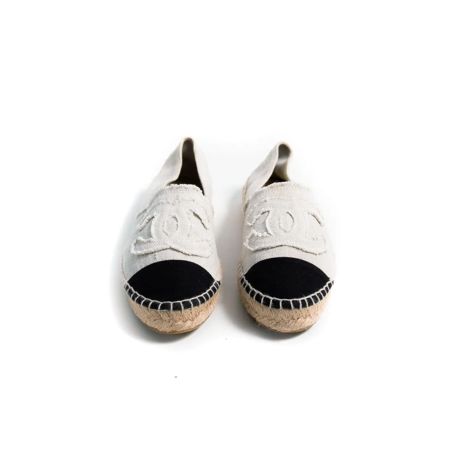 Chanel CC Canvas Espadrilles