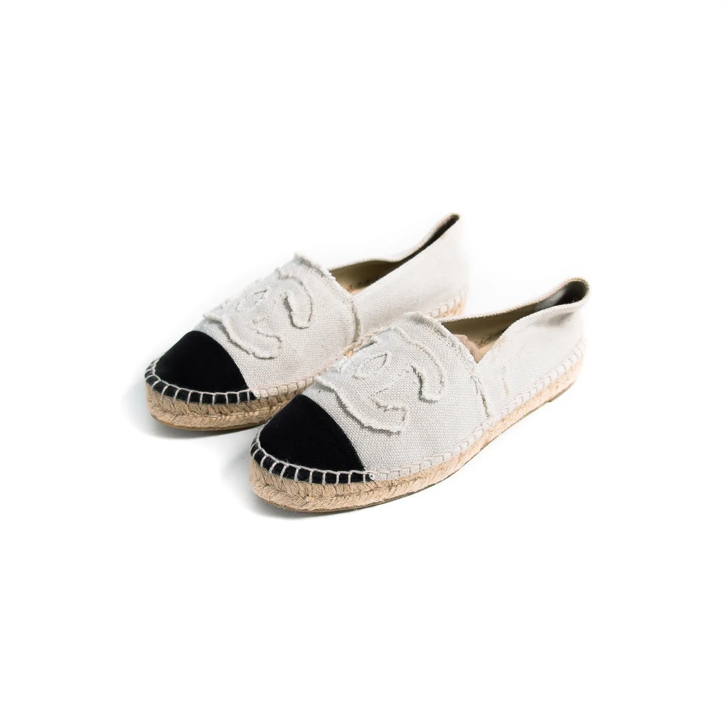 Chanel CC Canvas Espadrilles