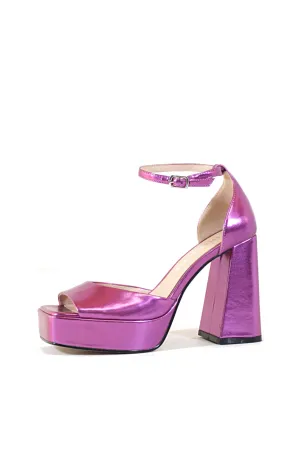 Chaser Metallic Platform Heels