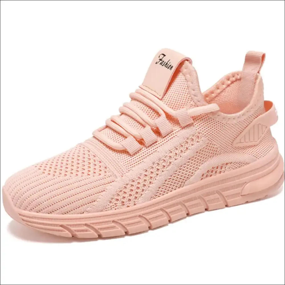 Chic Mesh Breathable Round Toe Athletic Shoes
