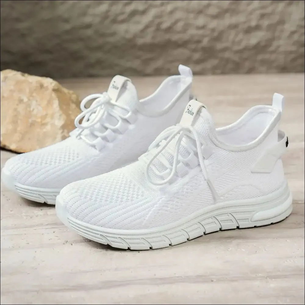 Chic Mesh Breathable Round Toe Athletic Shoes