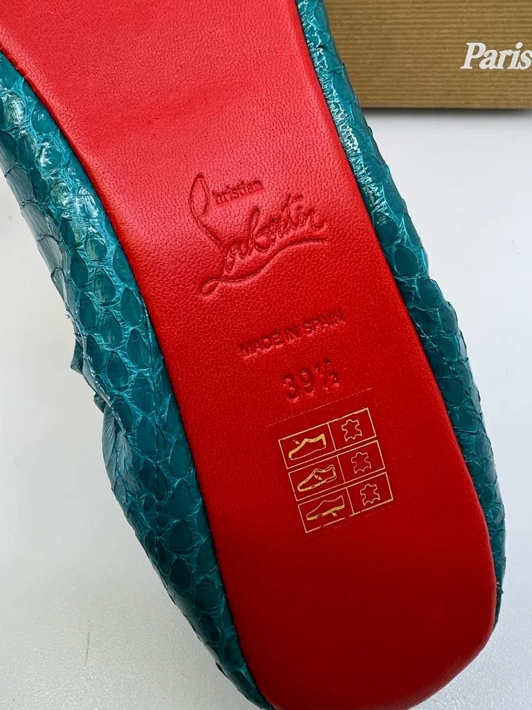 CHRISTIAN LOUBOUTIN SNAKESKIN BALLET FLATS