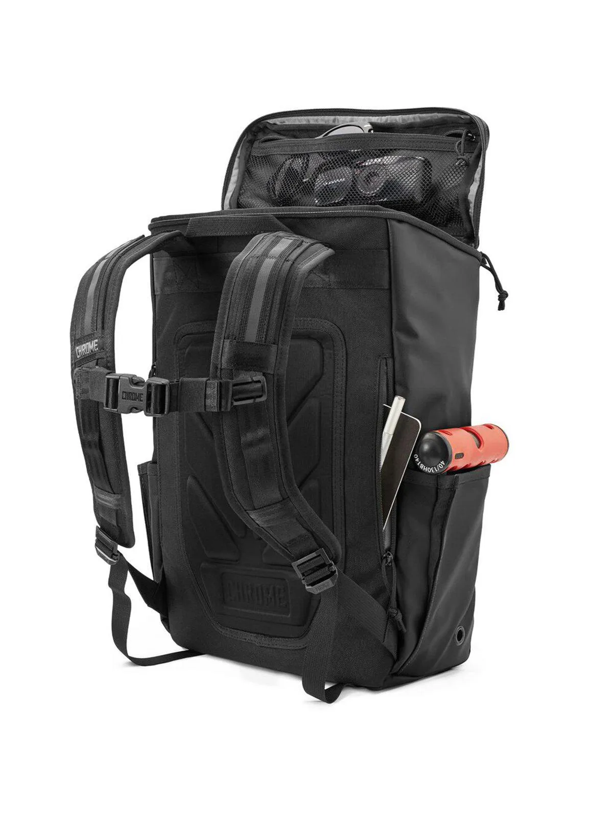 Chrome Industries Volcan Pack Black Tarp Chrome Print