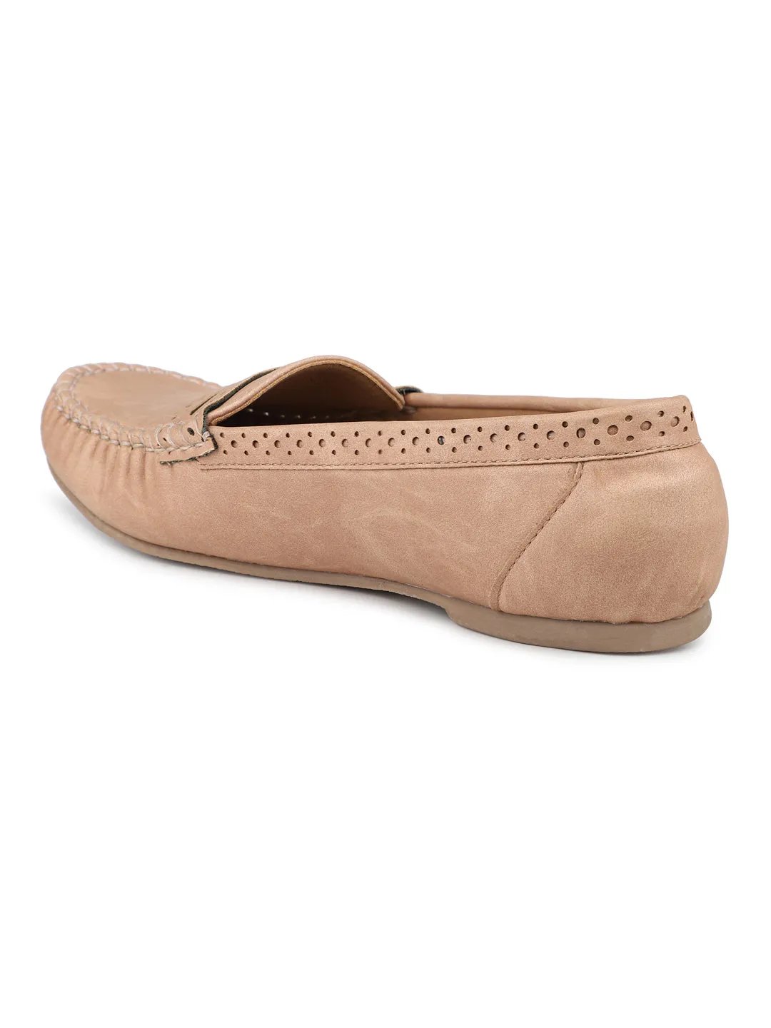 Classic Mocassins With Laser Details