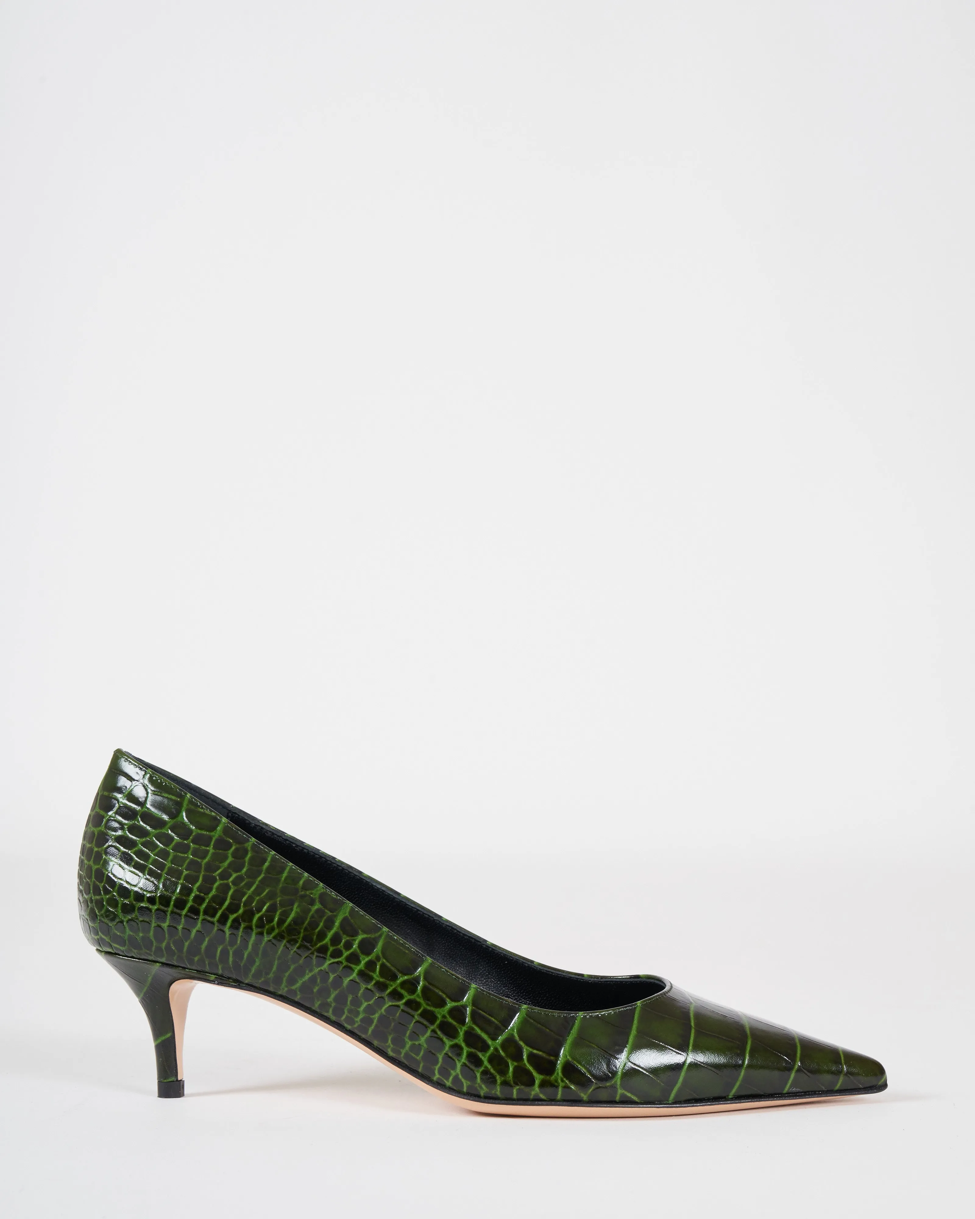 classic pump 45 - bottle green croc