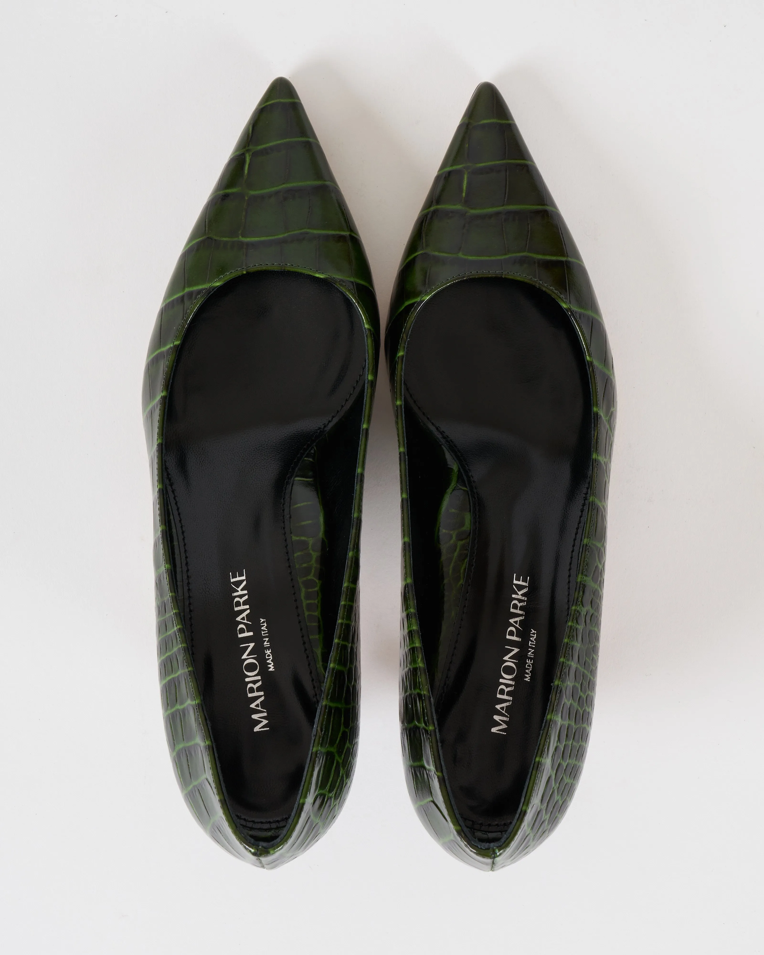 classic pump 45 - bottle green croc