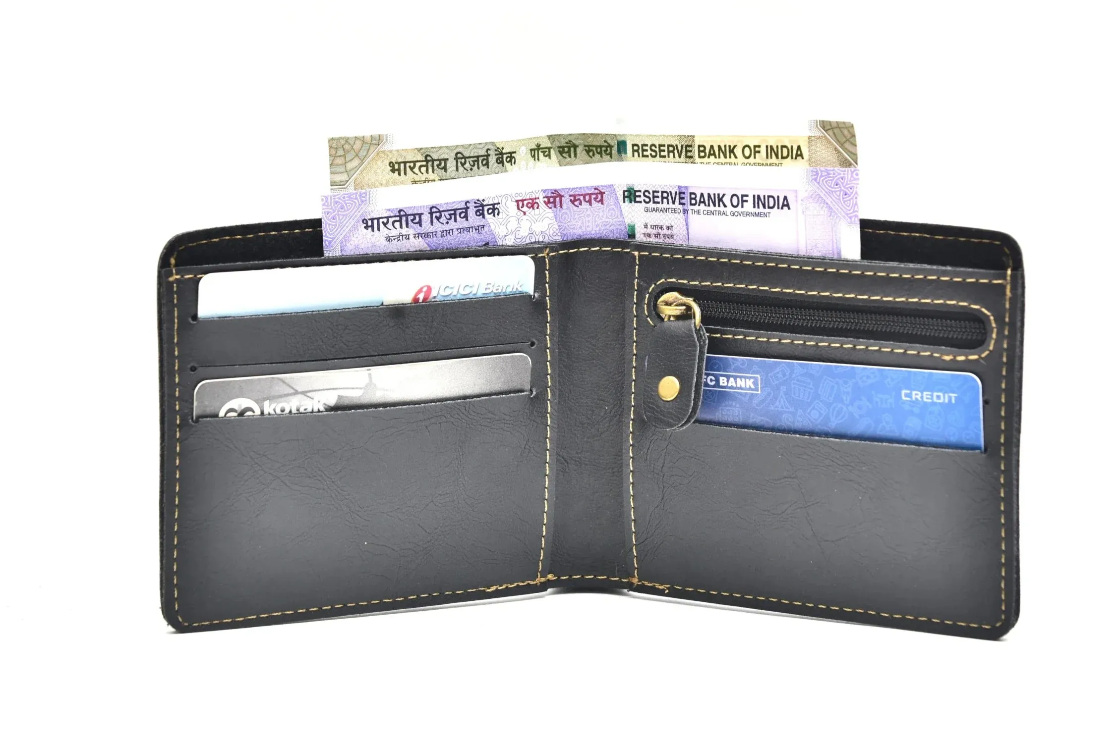 Classy Leather Customized All in One Men's Combo (4 pcs) - Black