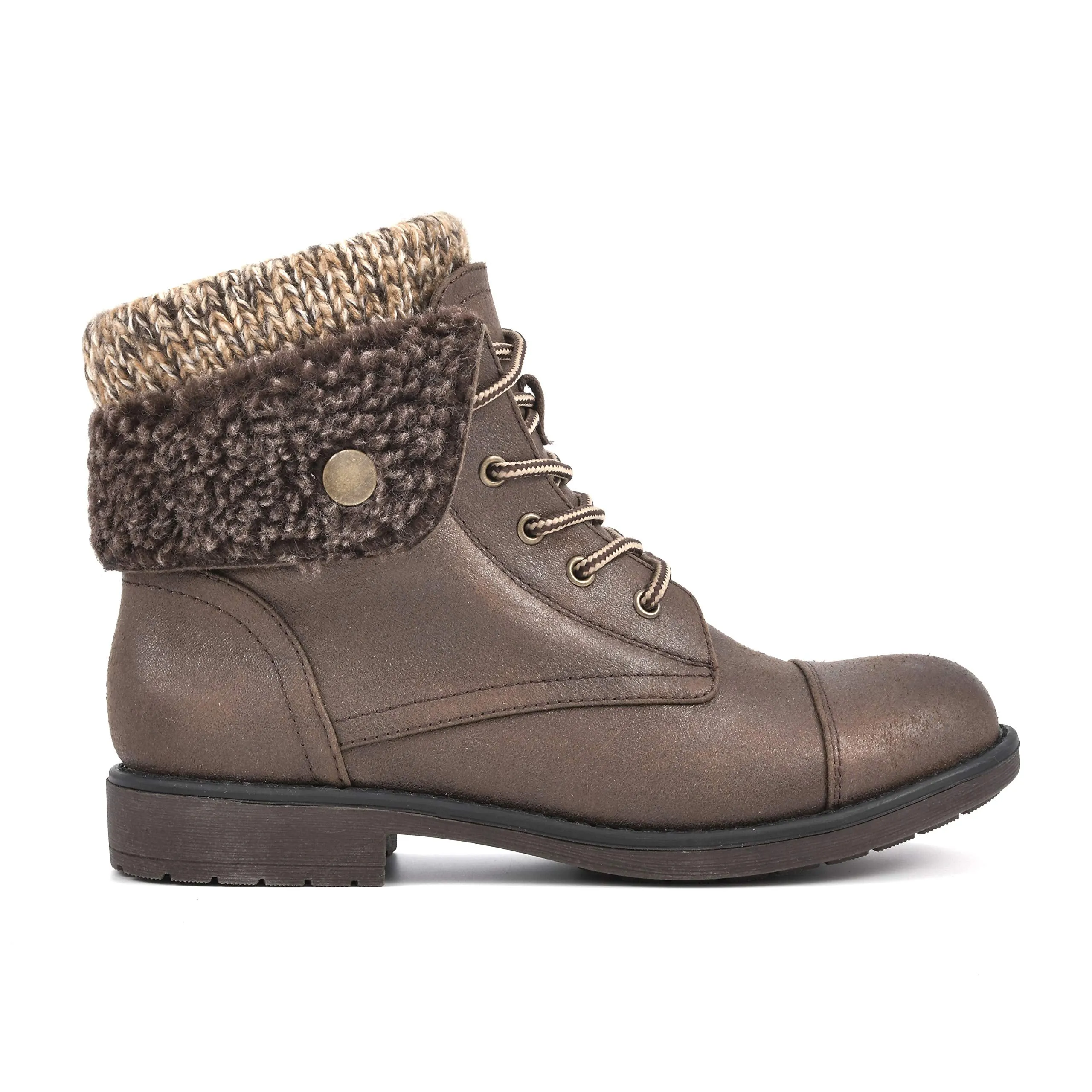 CLIFFS BY WHITE MOUNTAIN Women's Duena Hiking Style Boot, Brown Multi/Fabric, 10 M