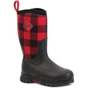CLMBRG2-4-Rd/Plaid Muck Boot Kids Rugged II
