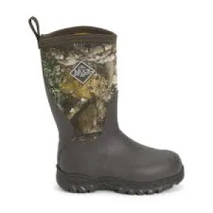 CLMBRG2-C12-Brn Camo Muck Boot Kids Rugged II