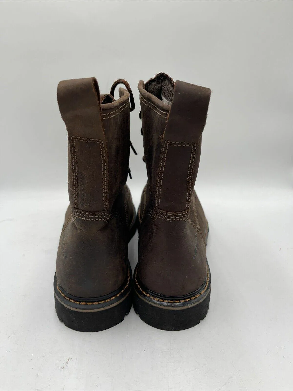 CODY JAMES MEN'S WATERPROOF LACE-UP WESTERN WORK BOOTS Comp Toe Brown Size 13D - Very Good