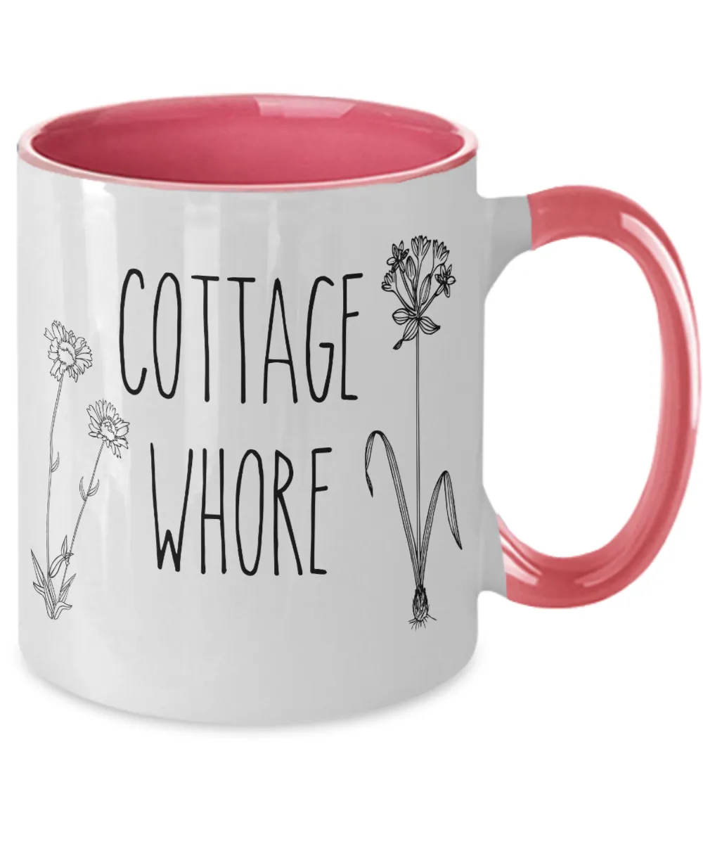 Cottage Whore Two-Tone Mug Coffee Cup Funny Gift