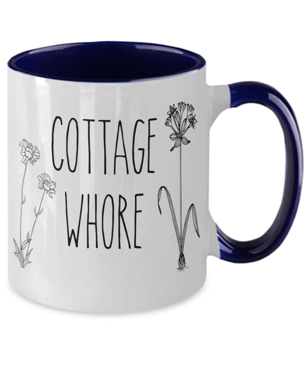 Cottage Whore Two-Tone Mug Coffee Cup Funny Gift