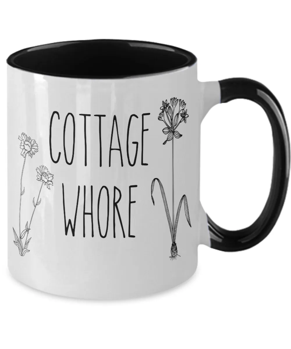 Cottage Whore Two-Tone Mug Coffee Cup Funny Gift
