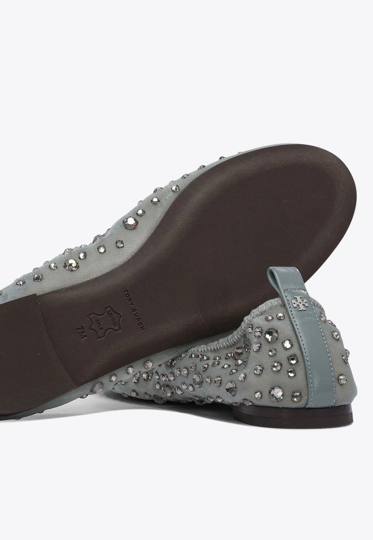 Crystal Embellished Ballet Flats
