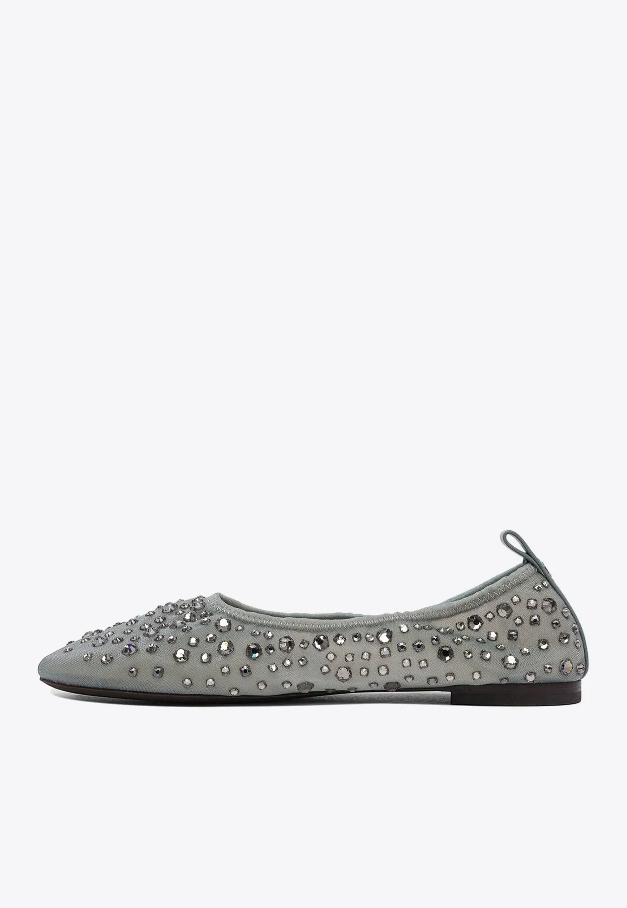 Crystal Embellished Ballet Flats