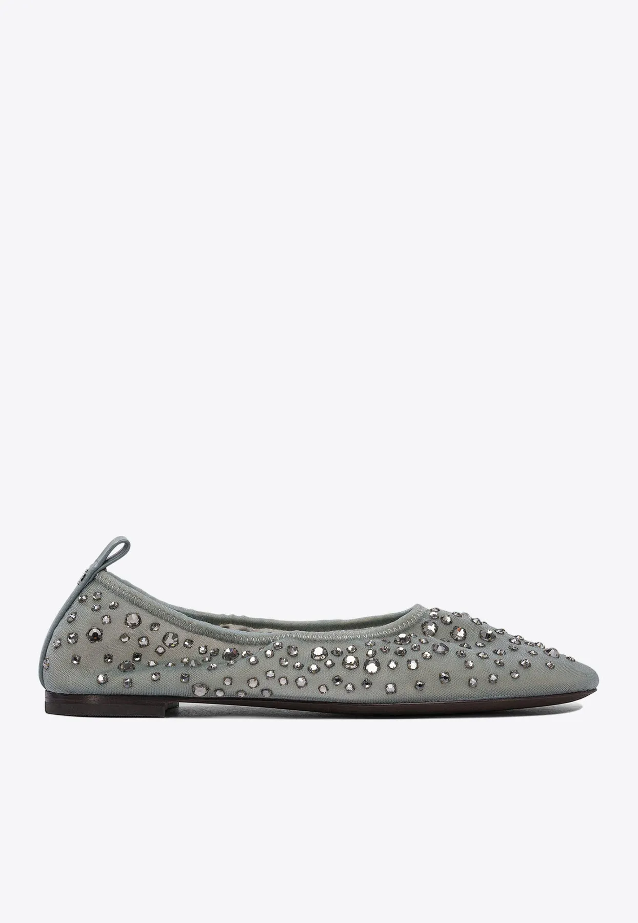 Crystal Embellished Ballet Flats