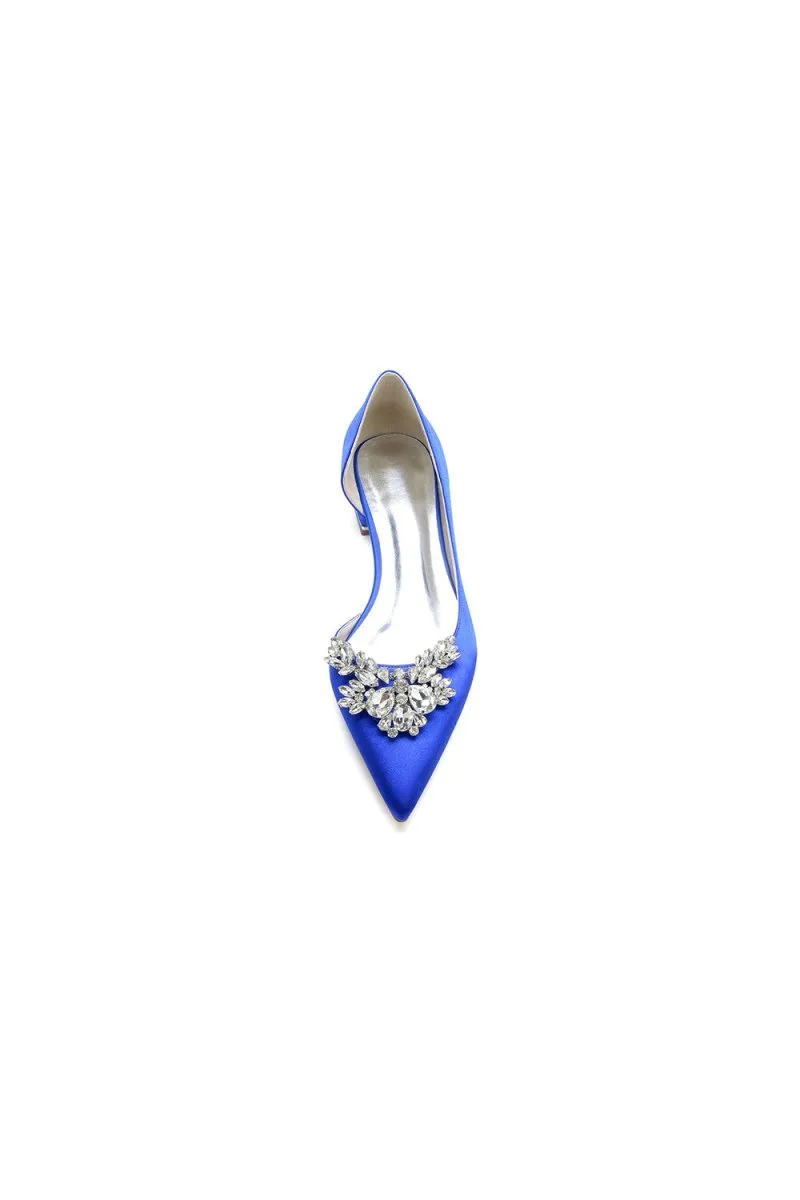 Crystal Pointed Toe Flats