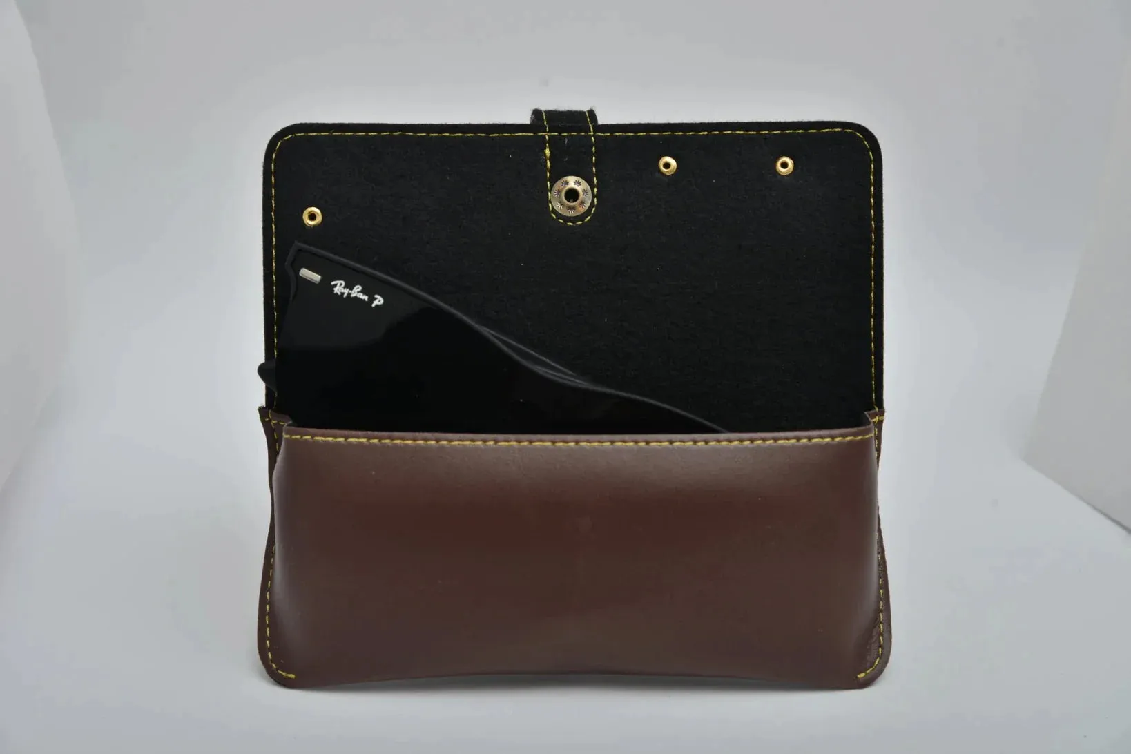 Customized Best Vegan Leather Combo with Water Bottle - Brown