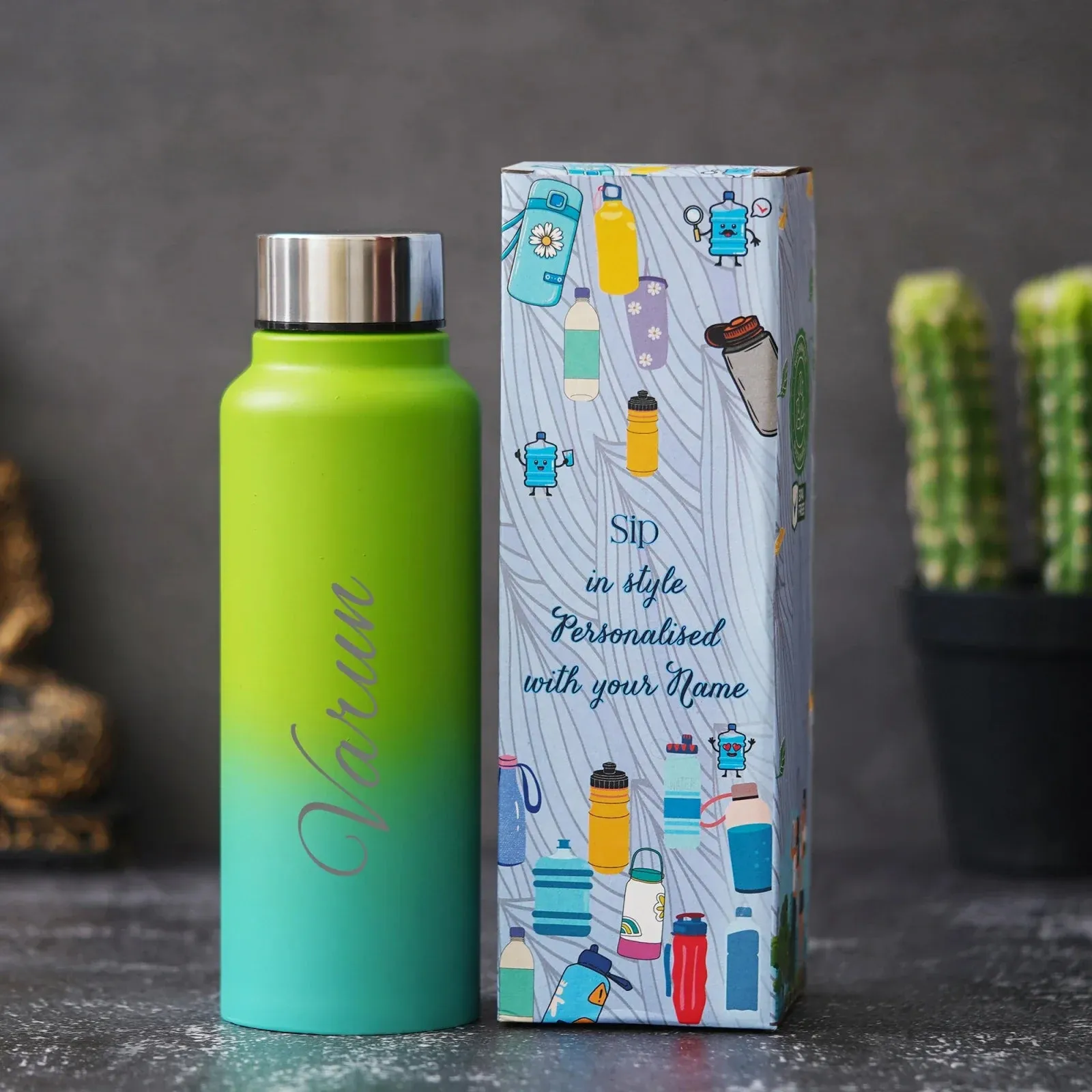 Customized Men's 3 Pcs Combo with Classic Bottle - Wine
