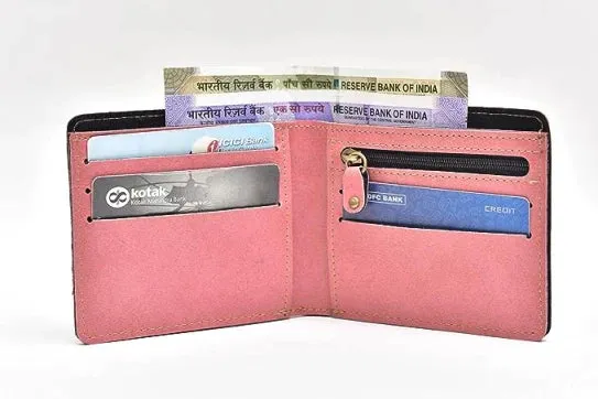 Customized Men's Combo Wallet & Bottle - Peach