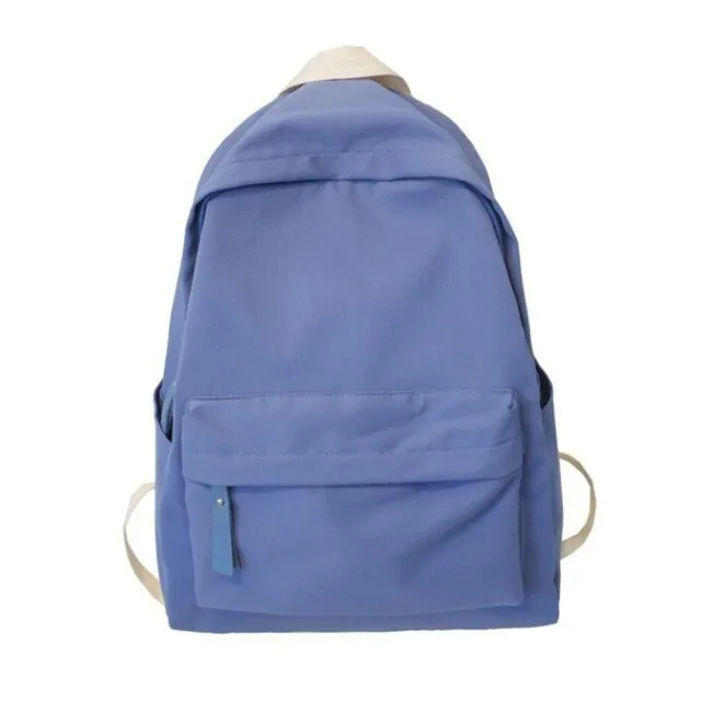 Cyflymder Preppy Style Fashion Women Solid Color Retro Small Backpack Students Ladies Travel Canvas zipper School Bag Knapsacks new