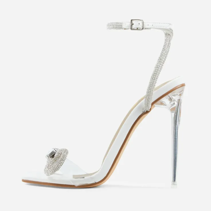 Diamonds straps high heel sandals