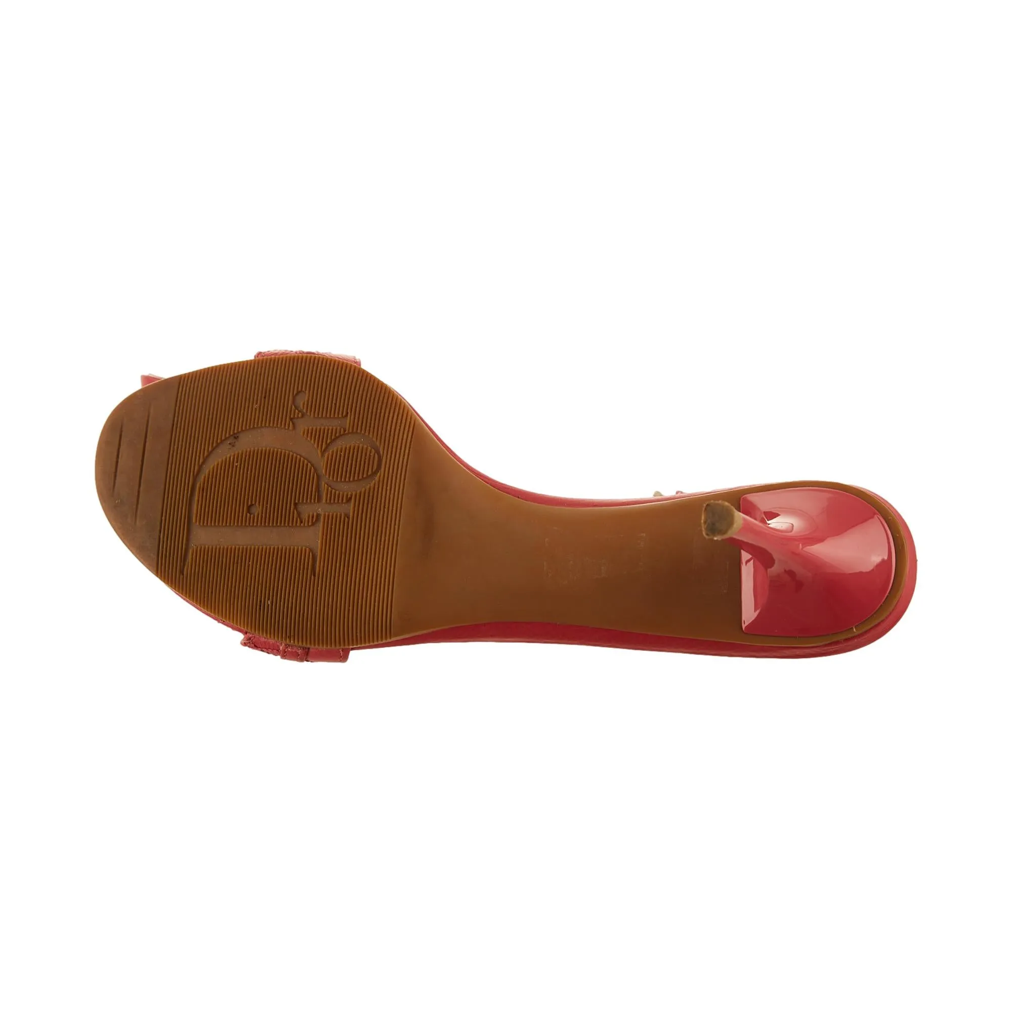 Dior Pink Logo Charm Kitten Heels
